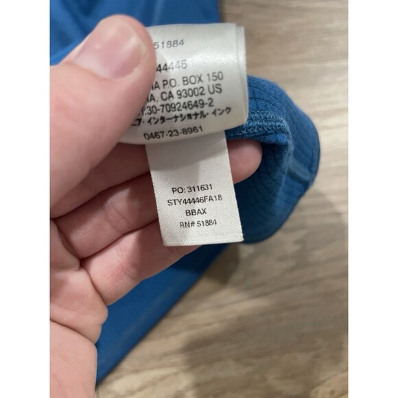 Patagonia Midweight Capilene Baselayer Blue Quarter Zip Mens Medium - Picture 6 of 7